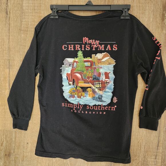 Simply Southern Holiday Halloween / Christmas Long Sleeve Bundle | Youth Medium - Picture 3 of 13